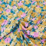Yellow Flowers Viscose