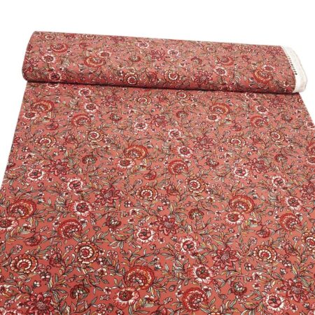 Terracotta Blooms Viscose