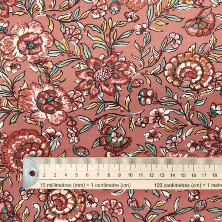 Terracotta Blooms Viscose - Image 3