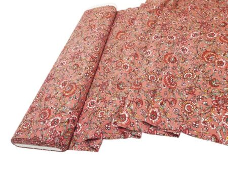Terracotta Blooms Viscose - Image 2