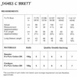 James C Brett Sweater and Cardigan Pattern JB597