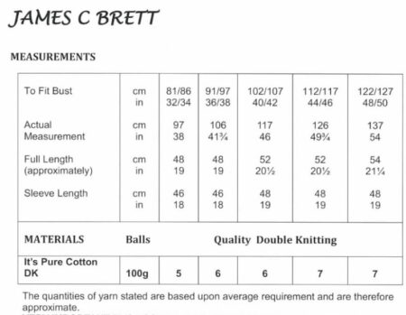 James C Brett Jacket Pattern JB875 - Image 2