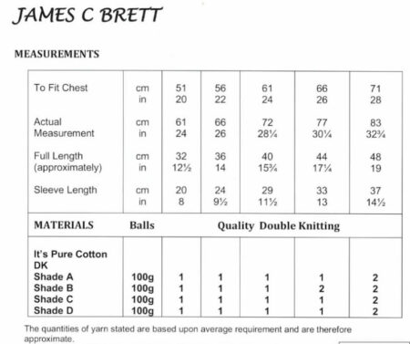James C Brett Cardigan Pattern JB941 - Image 2