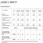 James C Brett Sweaters Pattern JB945
