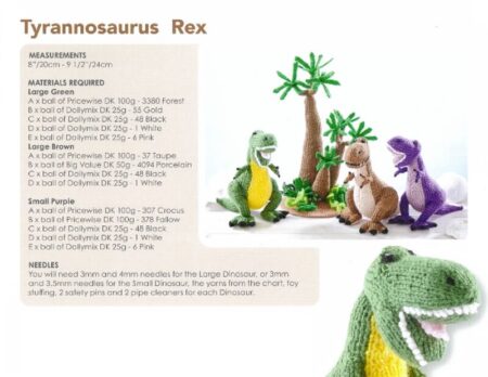King Cole Dinosaur Land Knits Book 1 - Image 3