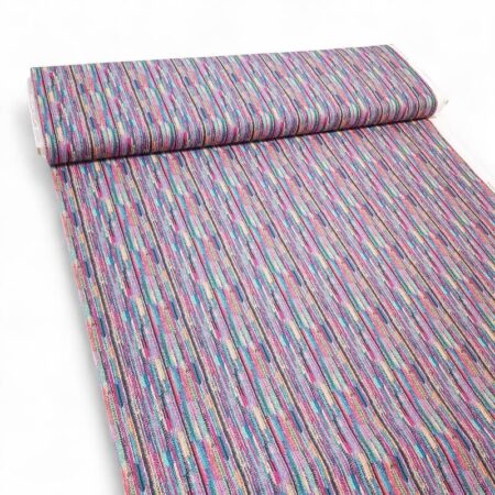 3D Look Knitted Lines Cotton