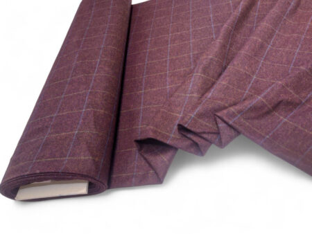 Plum Wool Check - Image 2