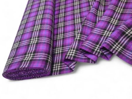 Purple Wool Large Check - Image 2