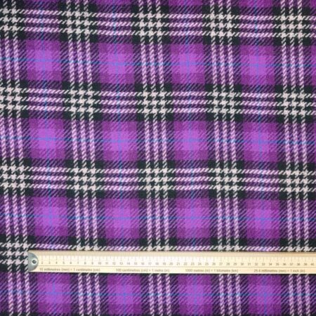 Purple Wool Large Check - Image 5