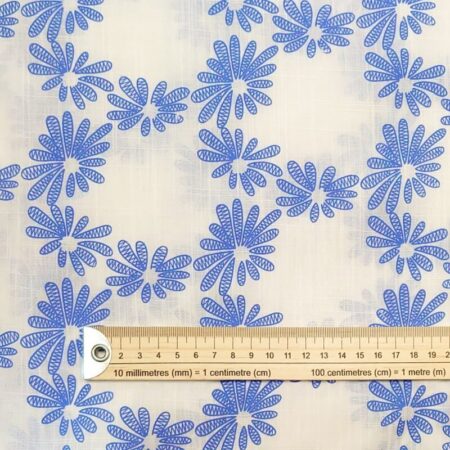 Blue Daisies Polycotton - Image 5