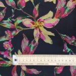 Black Floral Viscose