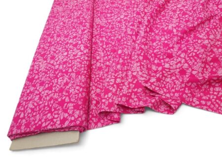 Raspberry Batik Viscose - Image 3
