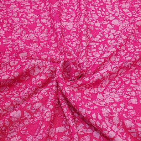 Raspberry Batik Viscose - Image 2