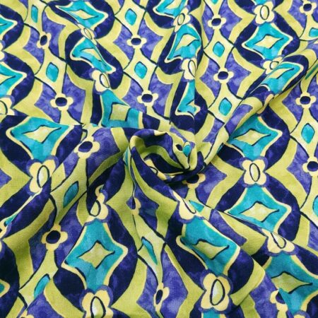 Pistachio Trellis Viscose - Image 3