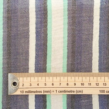 Blue Stripes Double Gauze - Image 4