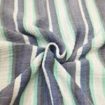 Blue Stripes Double Gauze