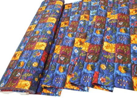 3D Quilted Patchwork Cotton Jersey - Image 2