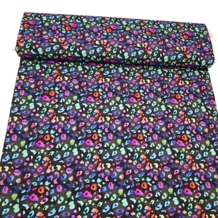 Rainbow Animal Print Bamboo Jersey
