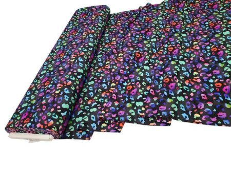 Rainbow Animal Print Bamboo Jersey - Image 2