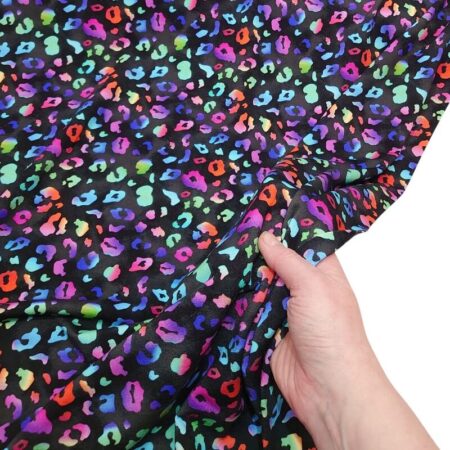 Rainbow Animal Print Bamboo Jersey - Image 4
