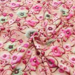 Pink Flower Branches Viscose
