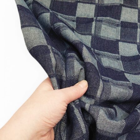 Jacquard Denim Blocks - Image 3