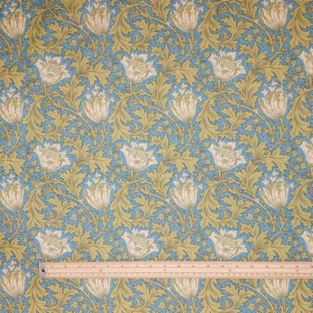 William Morris Botanical Sage Cotton Lawn - Image 5