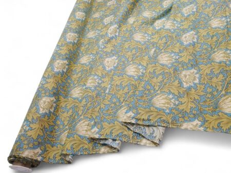 William Morris Botanical Sage Cotton Lawn - Image 2