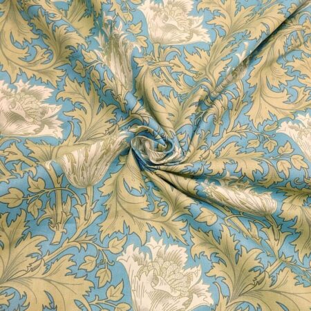 William Morris Botanical Sage Cotton Lawn - Image 3