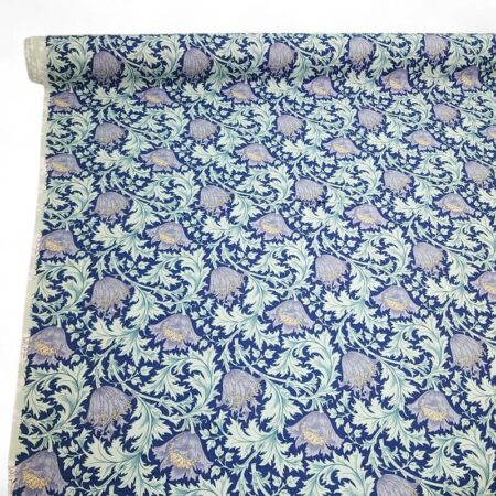 William Morris Botanical Blue Cotton Lawn