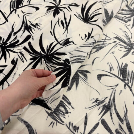 Chinese Brushstrokes Airflow Viscose - Image 3