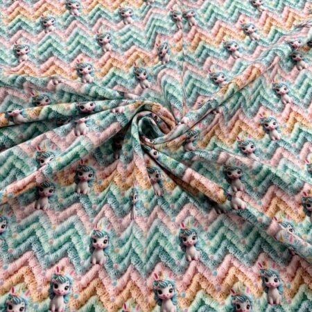 Crochet Unicorn Cotton Jersey - Image 3