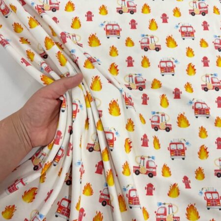 Fire Engine Cotton Jersey