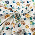 Space Monsters Cotton Jersey