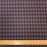 Wine Check Wool Suiting