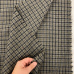 Pewter Grey Dogtooth Check Wool