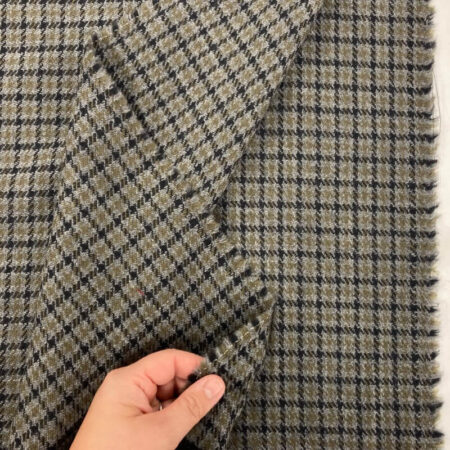 Pewter Grey Dogtooth Check Wool - Image 2