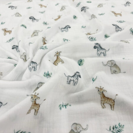 Baby Animals Double Gauze - Image 2