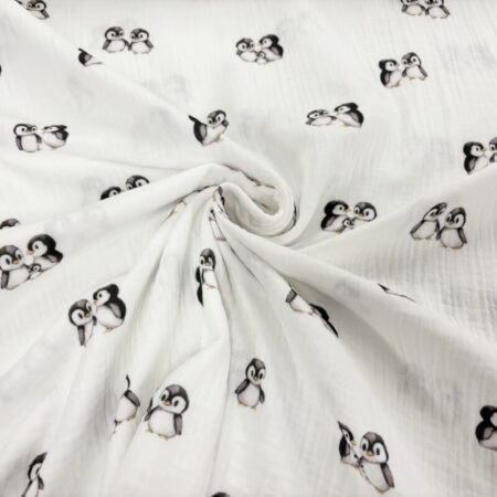 Penguin Family Double Gauze - Image 2