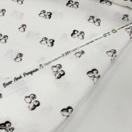 Penguin Family Double Gauze - Image 4