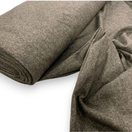 Truffle Brown Plain Weave Wool - Image 6