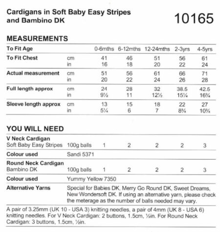 Stylecraft Cardigans Pattern 10165 - Image 2