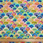 Watercolour Rainbow Arches Viscose