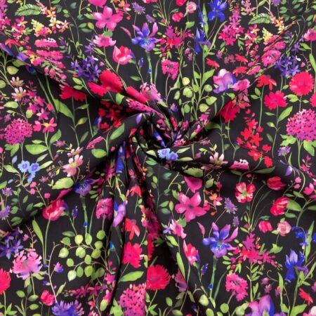 Bright Garden Floral Viscose - Image 3