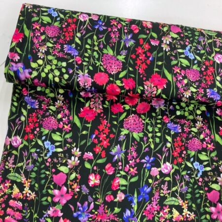 Bright Garden Floral Viscose