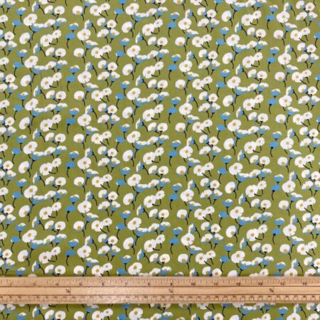 Cotton Heads Green Viscose - Image 2