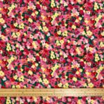 Packed Blooms Cerise Viscose