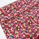 Packed Blooms Cerise Viscose