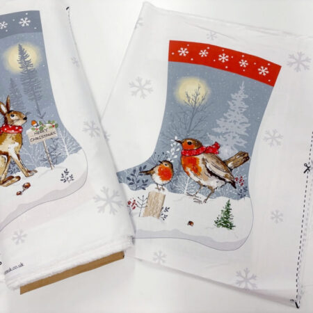 Winter Moon Stocking Panel