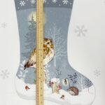 Winter Moon Stocking Panel